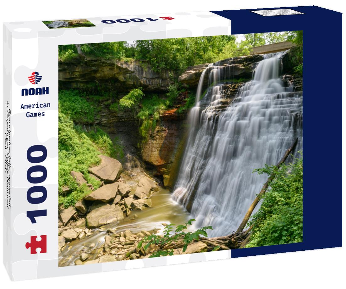 Noah Jigsaw Puzzle Brandywine falls, waterfall in Cuyahoga Valley National Park, Ohio 1000 Pieces
