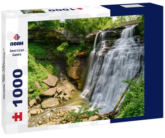 Noah Jigsaw Puzzle Brandywine falls, waterfall in Cuyahoga Valley National Park, Ohio 1000 Pieces
