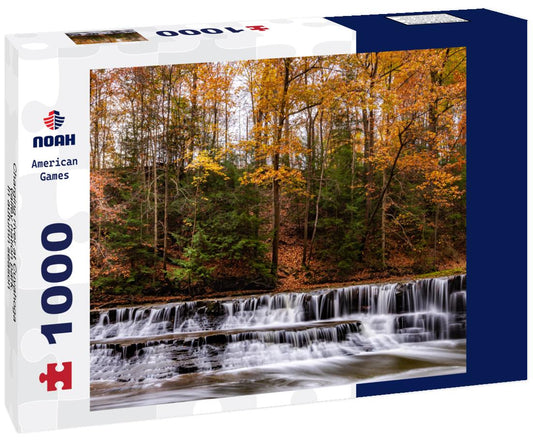Noah Jigsaw Puzzle Charging river at Cuyahoga valley nation park. In autumn season 1000 Pieces