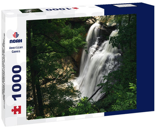 Noah Jigsaw Puzzle Brandywine Falls, Cuyahoga Valley National Park, Akron Ohio, Flowing Waterfall In Dark Green Wooded Forest 1000 Pieces