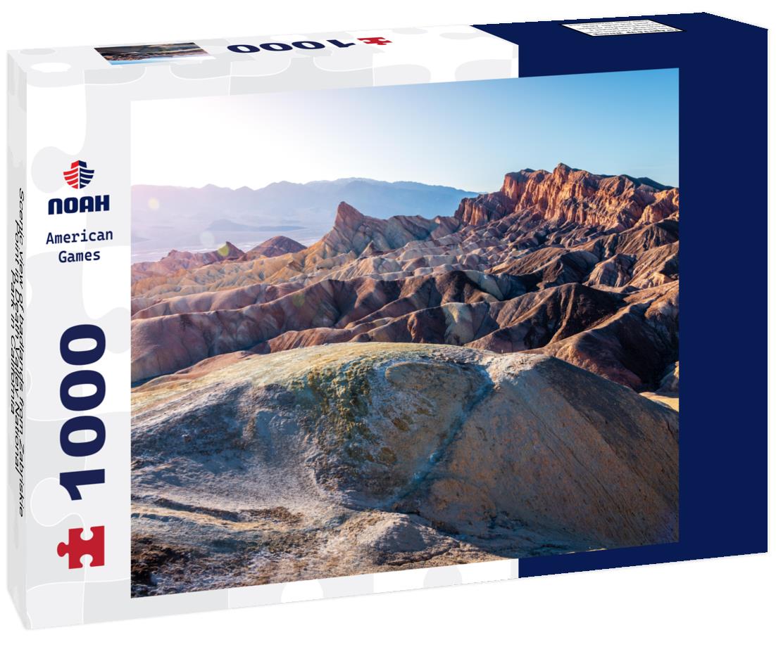 Scenic view of badlands from Zabriskie Point in Death Valley National Park in California 1000pc Puzzle