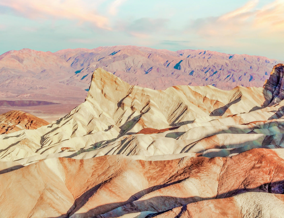 Zabriskie Point is a part of Amargosa Range located east of Death Valley in, Death Valley National Park in California 1000pc Puzzle
