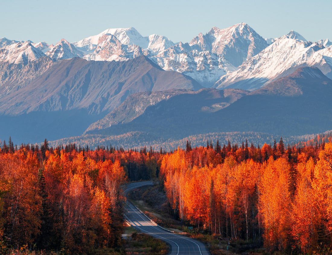 Denali, Mt Foraker and the Alaska range from the Parks Highway 1000pc Puzzle