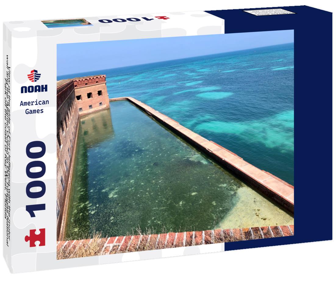 Noah Jigsaw Puzzle View of the side of Fort Jefferson with the motor wall and the Atlantic Ocean in Dry Tortugas National Park off the coast of Key West, Florida 1000 Pieces