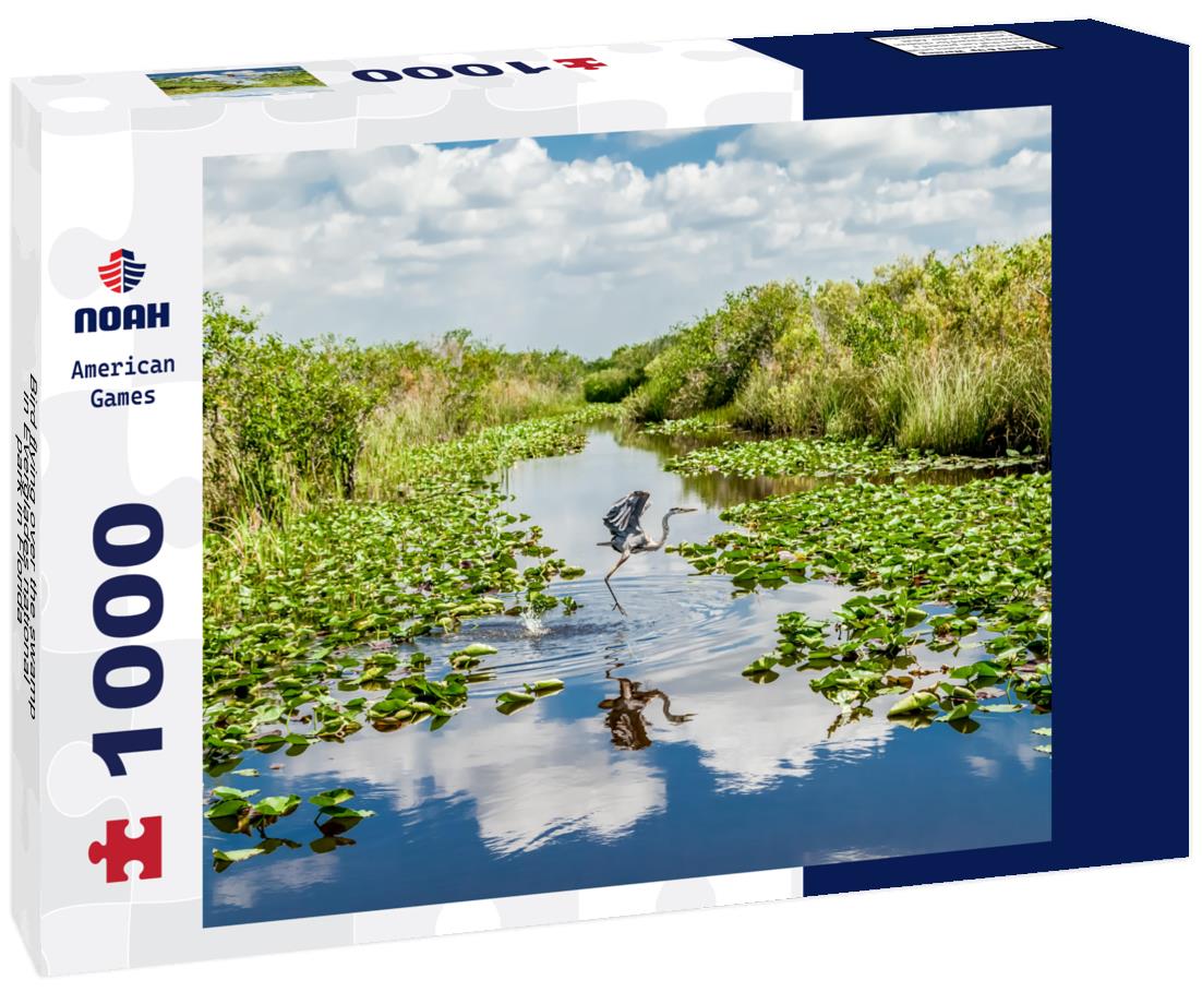Noah Jigsaw Puzzle Bird flying over the swamp in Everglades national park in Florida 1000 Pieces