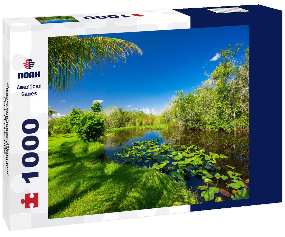 Noah Jigsaw Puzzle Swamp and grass. Water and tree. Everglades National Park. Florida. USA 1000 Pieces