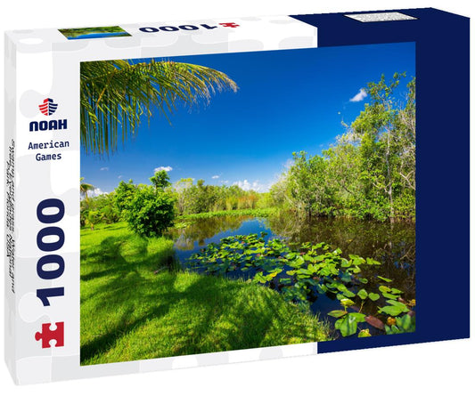 Noah Jigsaw Puzzle Swamp and grass. Water and tree. Everglades National Park. Florida. USA 1000 Pieces