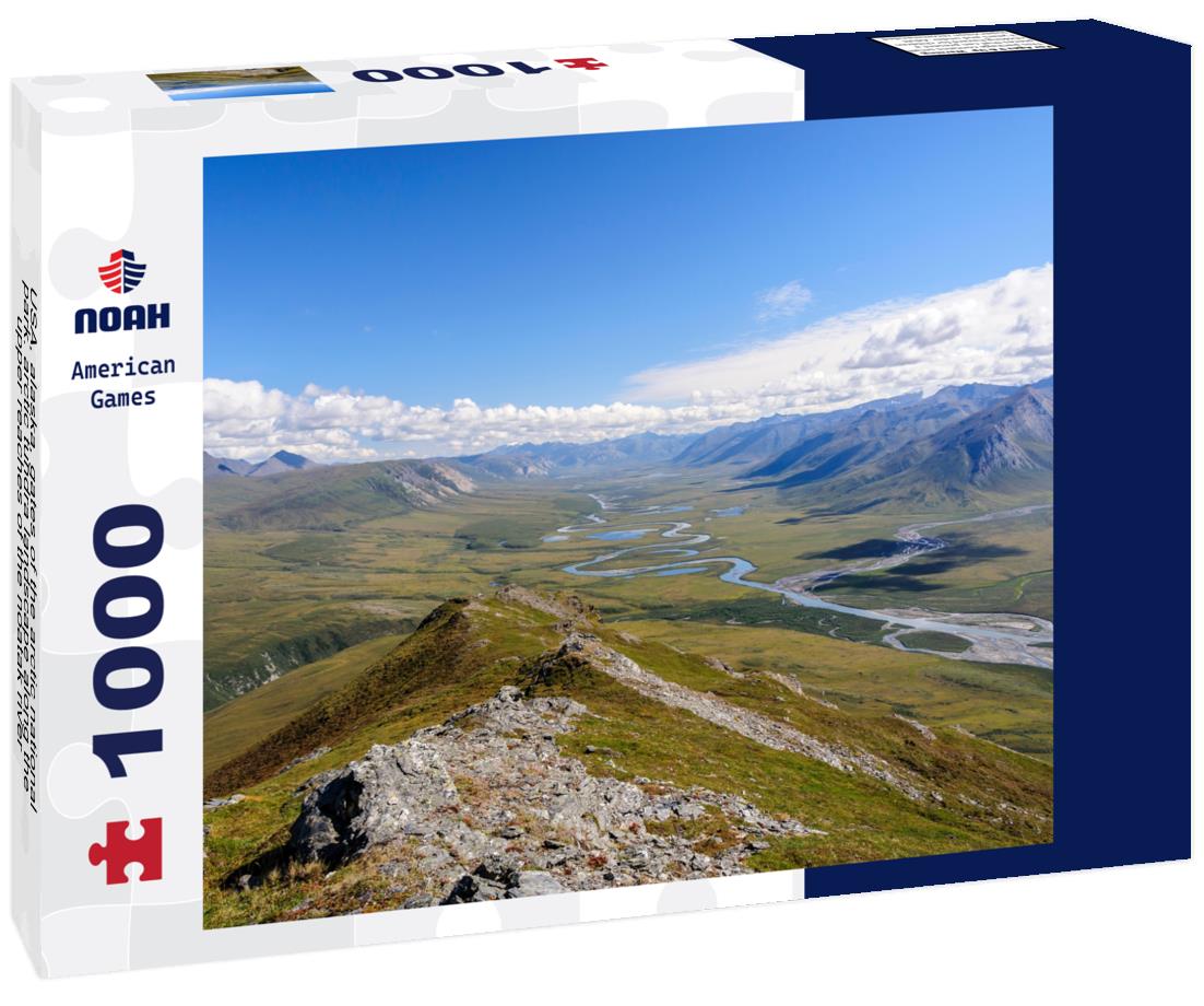 Noah Jigsaw Puzzle USA, alaska, gates of the arctic national park. arctic tundra landscape along the upper reaches of the noatak river 1000 Pieces