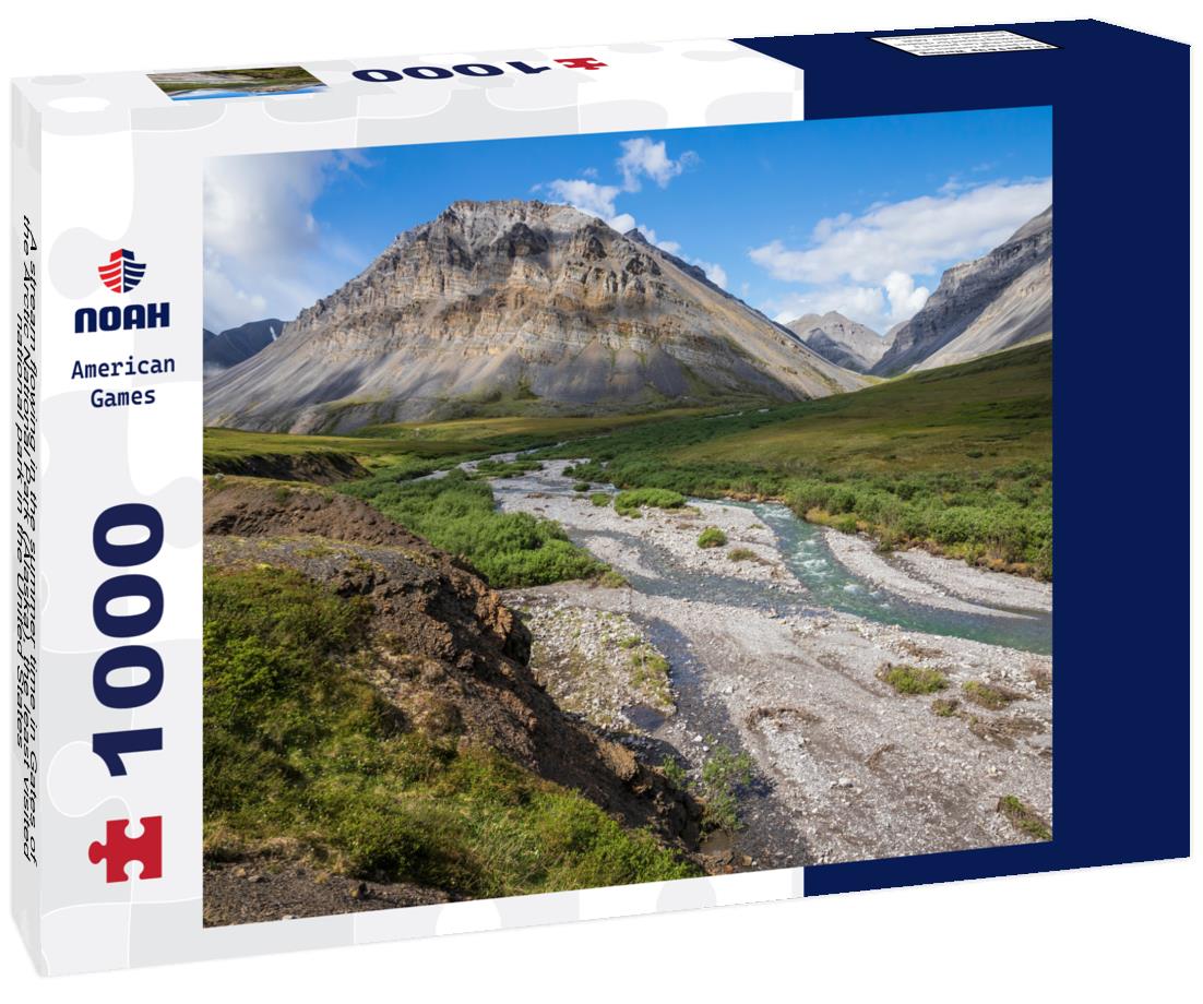 Noah Jigsaw Puzzle A stream flowing in the summer time in Gates of the Arctic National Park (Alaska), the least visited national park in the United States 1000 Pieces