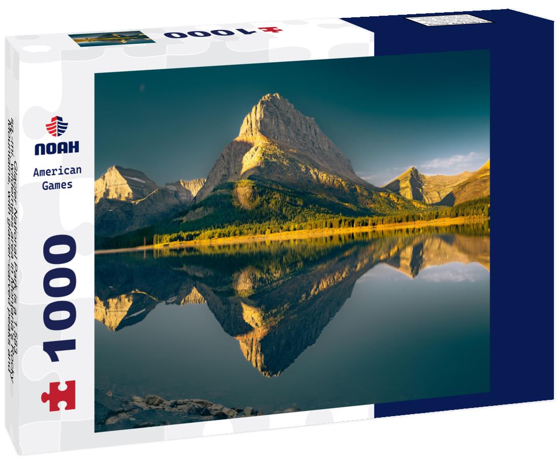 Noah Jigsaw Puzzle Glacier National Park is a 1,583-sq.-mi. wilderness area in Montana's Rocky Mountains, with glacier-carved peaks and valleys running to the Canadian border 1000 Pieces
