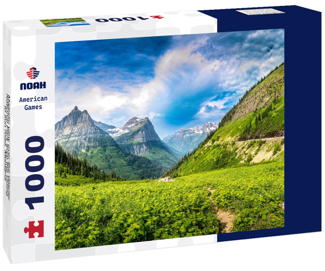 Noah Jigsaw Puzzle Majestic view over the Glacier National Park from the Going to sun road, Montana 1000 Pieces