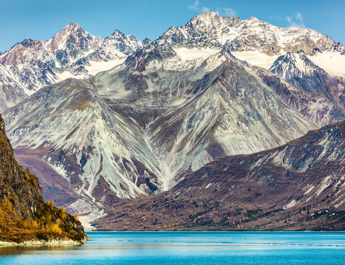 Noah Jigsaw Puzzle Glacier Bay National Park, Alaska, USA. Alaska cruise travel view of snow capped mountains at sunset. Amazing glacial landscape view from cruise ship vacation showing snowy mountain peaks 1000 Pieces