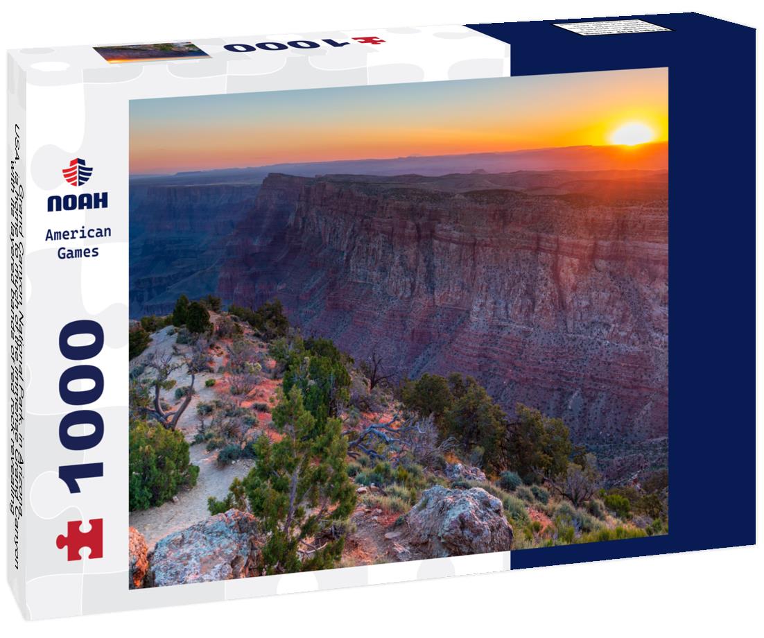 Noah Jigsaw Puzzle Grand Canyon National Park, in Arizona, USA, is home to much of the immense Grand Canyon, with its layered bands of red rock revealing millions of years of geological history 1000 Pieces