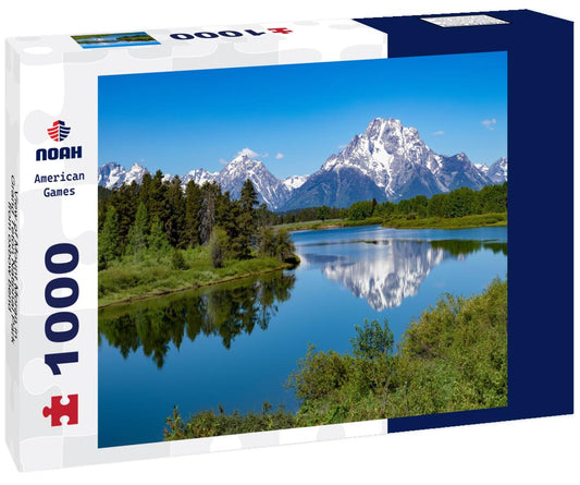 Noah Jigsaw Puzzle View of Mount Moran in Grand Teton National Park from oxbow bend 1000 Pieces