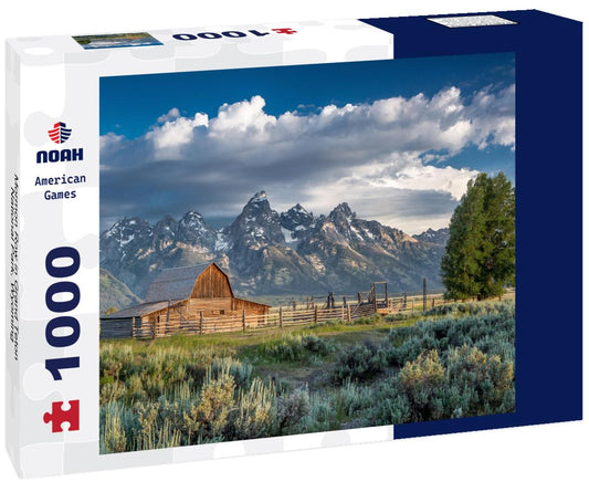 Noah Jigsaw Puzzle Mormon Row in Grand Teton National Park, Wyoming 1000 Pieces