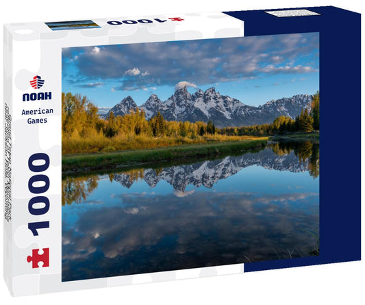 Noah Jigsaw Puzzle Grand Teton National Park, reflection of Teton Mountains near Jackson Hole, Wyoming 1000 Pieces