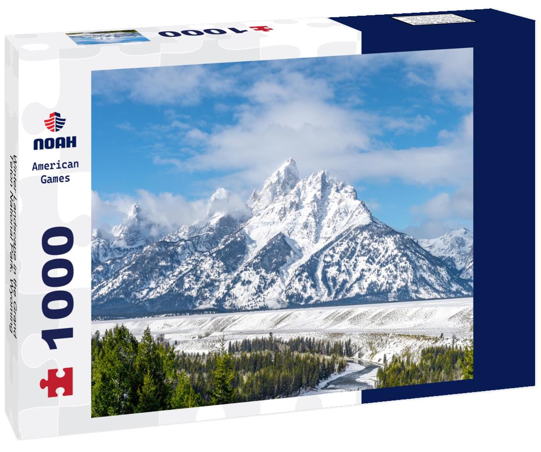 Noah Jigsaw Puzzle Winter Landscape in the Grand Teton National Park, Wyoming 1000 Pieces