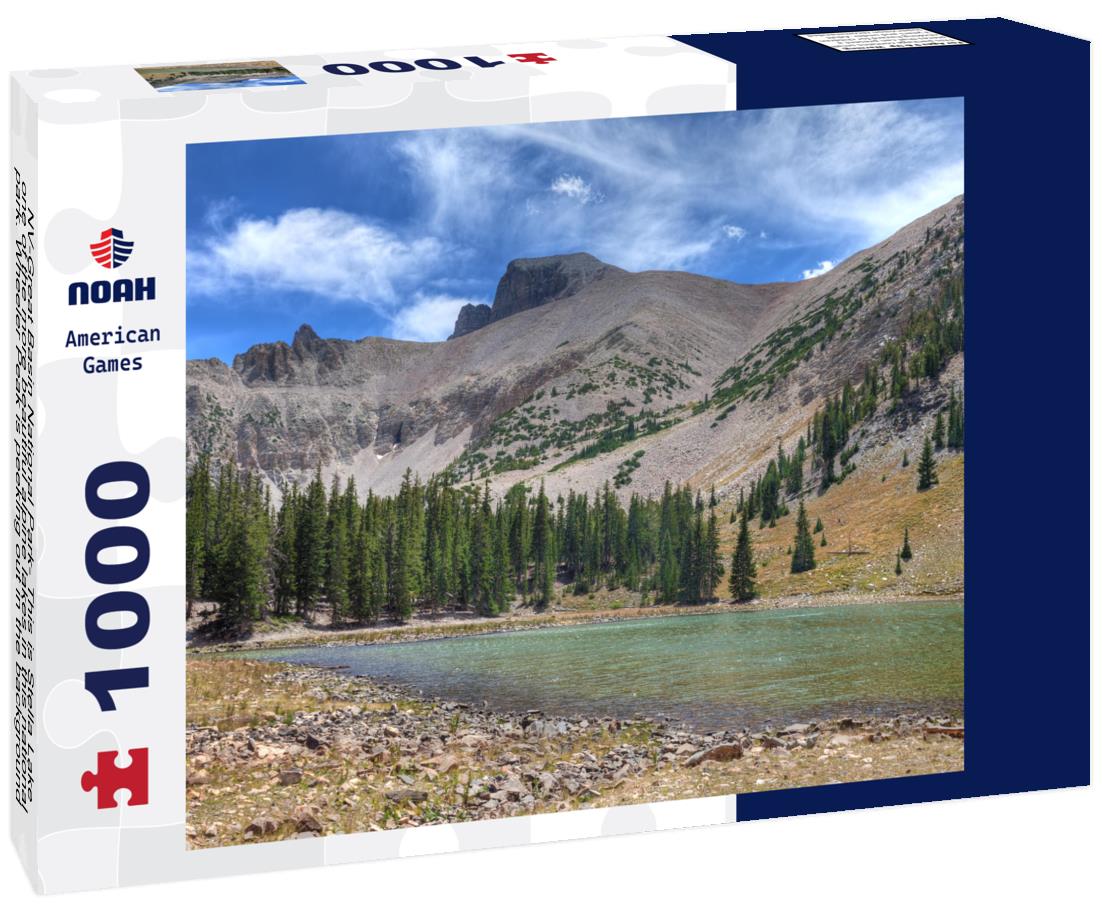 Noah Jigsaw Puzzle NV-Great Basin National Park- This is Stella Lake, one of the more beautiful alpine lakes in this national park. Wheeler Peak is peeking out in the background 1000 Pieces
