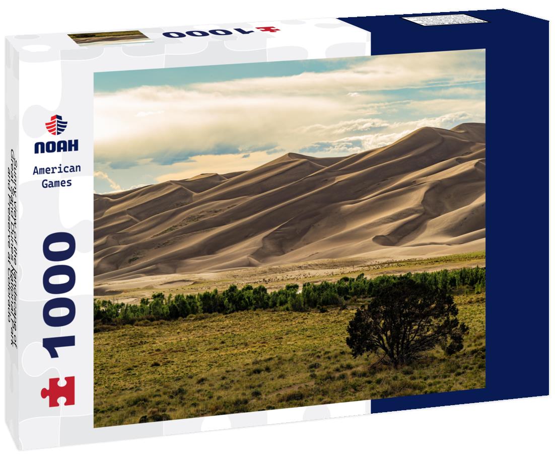 Noah Jigsaw Puzzle Sunny view of the landscape of Great Sand Dunes National Park and Preserve at Colorado 1000 Pieces