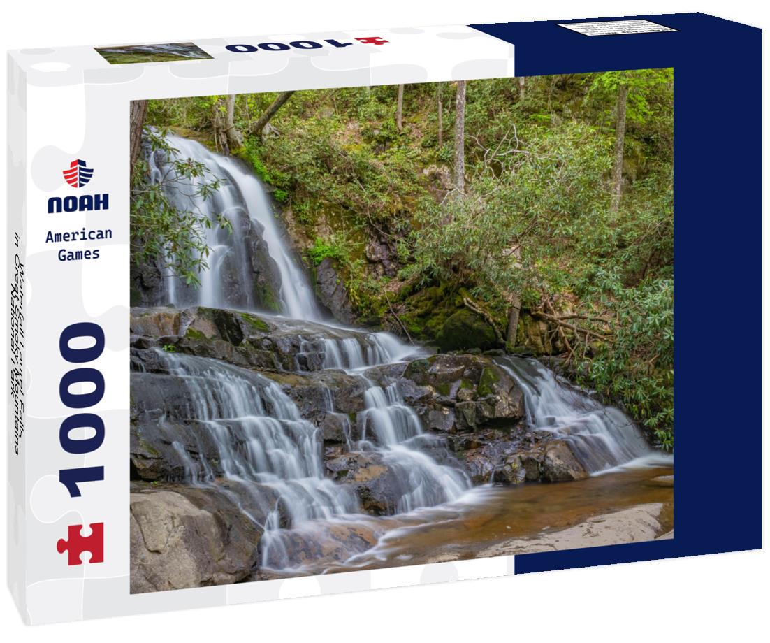Noah Jigsaw Puzzle Waterfall Laurel Falls in Great Smoky Mountains National Park 1000 Pieces