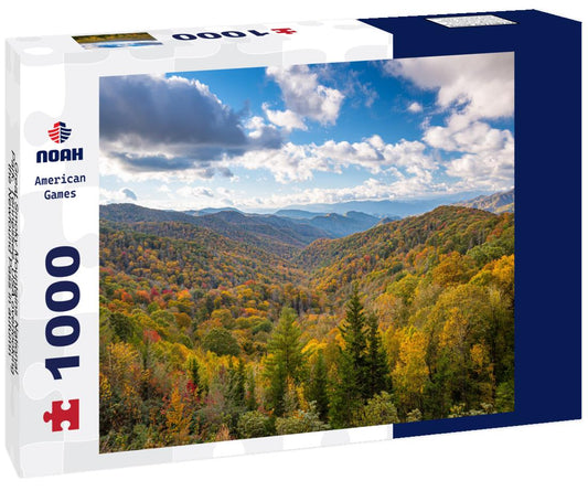 Noah Jigsaw Puzzle Great Smoky Mountains National Park, Tennessee, USA overlooking the Newfound Pass in autumn 1000 Pieces