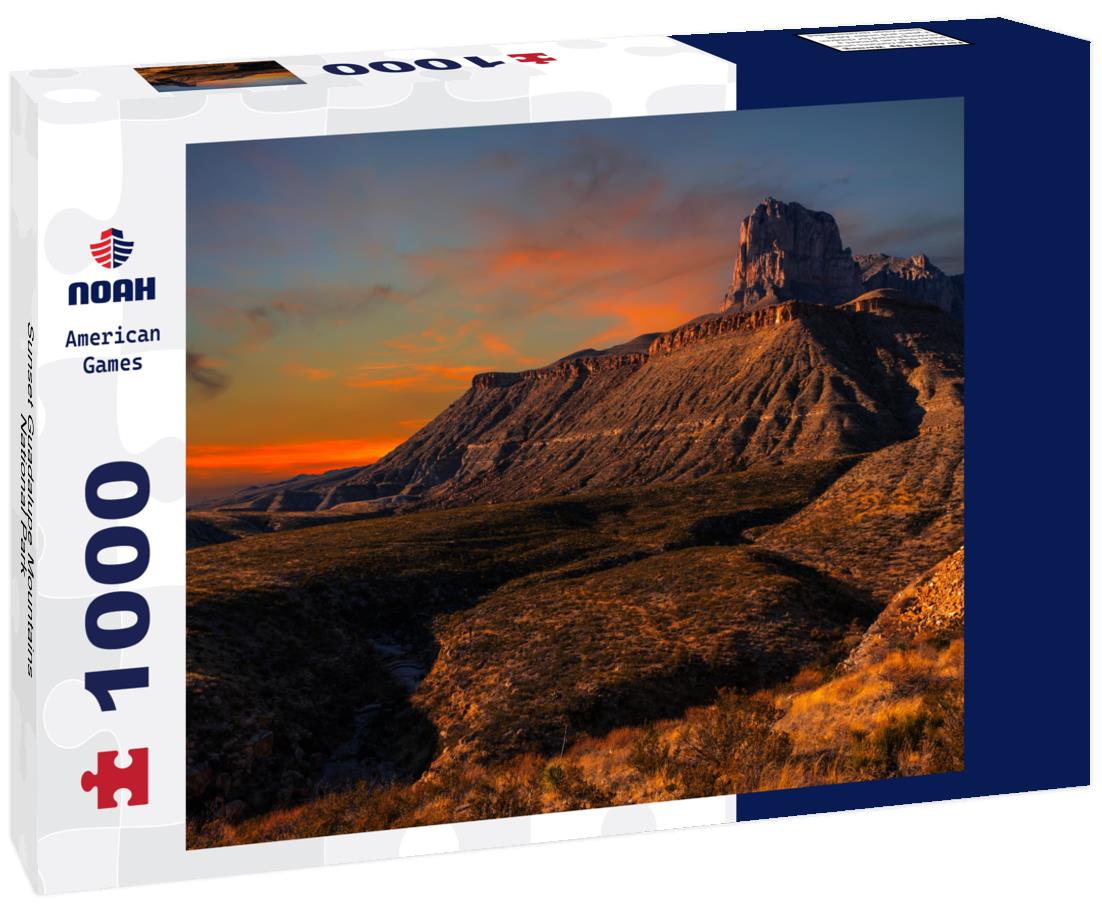 Noah Jigsaw Puzzle Sunset Guadalupe Mountains National Park 1000 Pieces