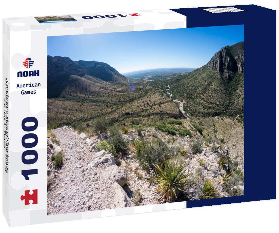 Noah Jigsaw Puzzle Landscape view of Guadalupe Mountains National Park during the day in Texas 1000 Pieces
