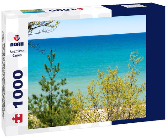 Noah Jigsaw Puzzle Indiana Dunes National Park, Indiana, USA. The views of Lake Michigan and the sand dunes are popular beach and hiking attractions 1000 Pieces