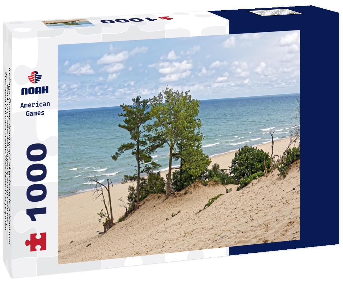 Noah Jigsaw Puzzle Indiana Dunes National Lakeshore is a National Park on Lake Michigan's south shore. The sand dunes make this beach a popular tourist attraction in Indiana, USA 1000 Pieces