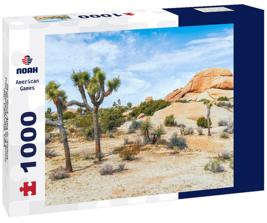 Noah Jigsaw Puzzle Skull Rock Area in Joshua Tree National Park in a sunny day. California. USA 1000 Pieces