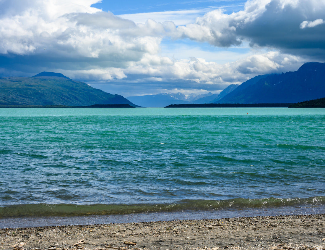Noah Jigsaw Puzzle Vibrant blue hues of Nak Nak Lake in the early morning, Katmai National Park, Alaska 1000 Pieces