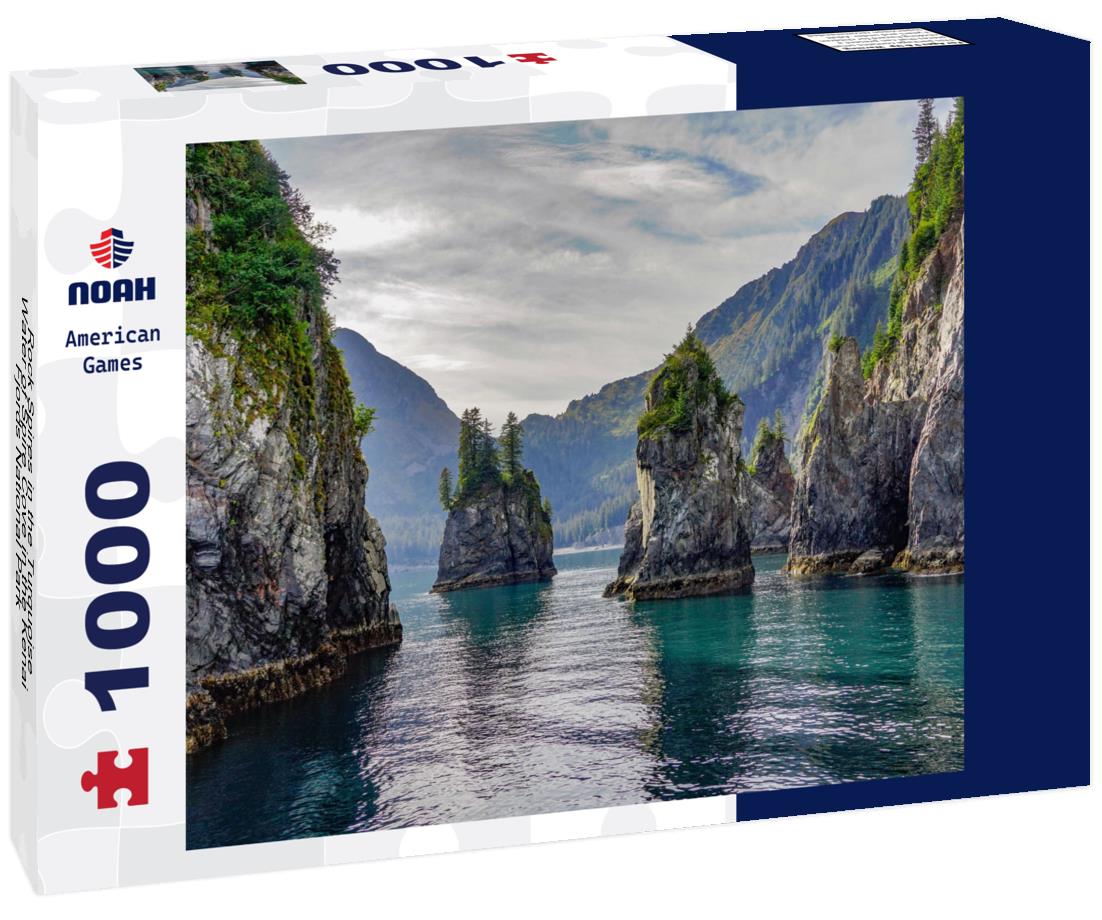 Noah Jigsaw Puzzle Rock Spires in the Turquoise Water of Spire Cove in the Kenai Fjords National Park 1000 Pieces