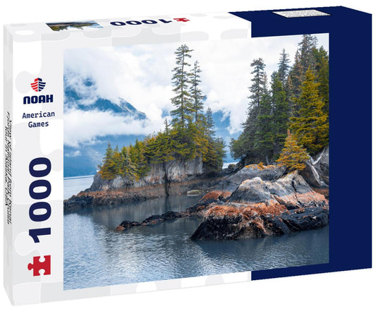 Noah Jigsaw Puzzle View of island from Kenai Fjords National Park Cruise tour in Alaska, USA 1000 Pieces