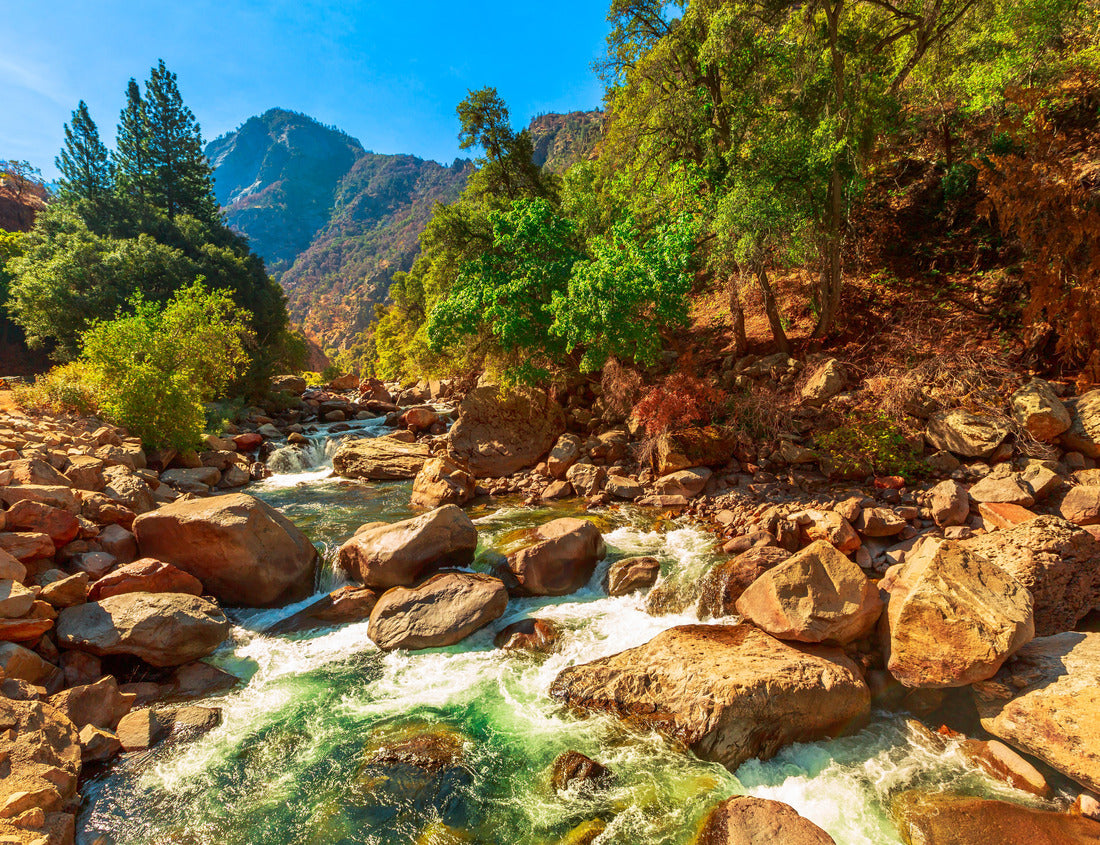 Noah Jigsaw Puzzle Tributary of Kings river on Kings Canyon National Park scenic view. On Highway 180 in California, United States of America. Located in southern Sierra Nevada, bordered by Sequoia National Park 1000 Pieces