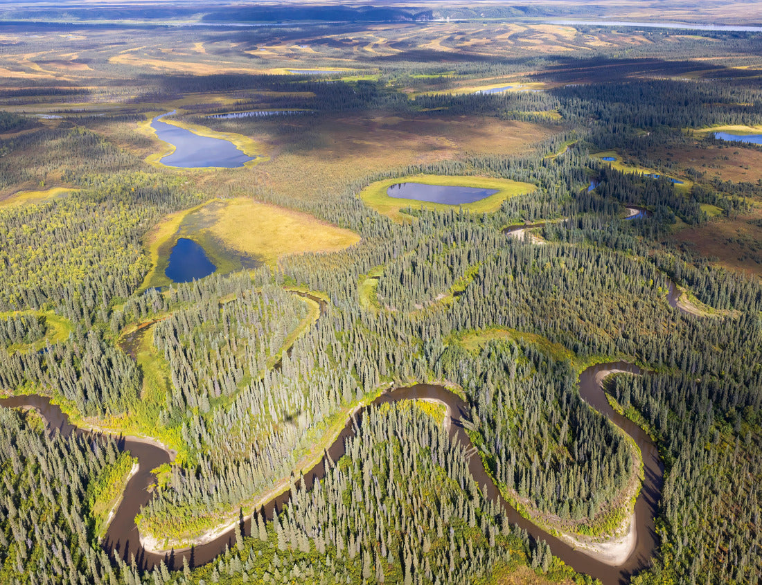 Noah Jigsaw Puzzle Beautiful aerial landscape of Kobuk Valley National Park in the arctic of Alaska 1000 Pieces