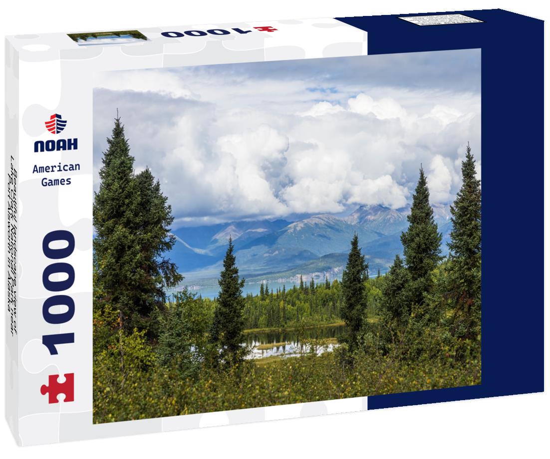Noah Jigsaw Puzzle Beautiful landscape view of Lake Clark National Park near Port Alsworth in Alaska 1000 Pieces