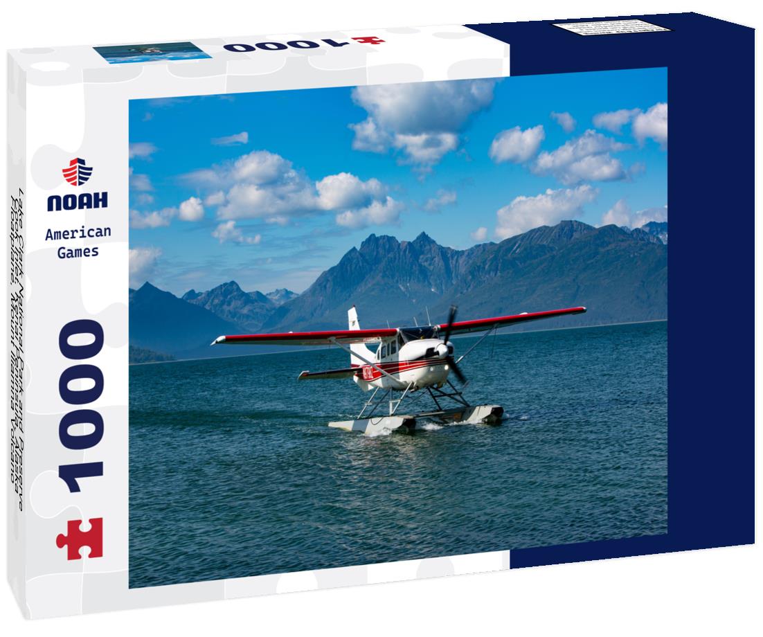 Noah Jigsaw Puzzle Lake Clark National Park and Preserve, Cook Inlet, Kenai Peninsula, Alaska, Floatplane, Mount Iliamna Volcano 1000 Pieces