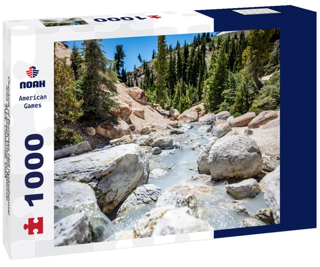 Noah Jigsaw Puzzle Overlook of Bumpass Hell hydrothermal area at Lassen Volcanic National Park, California, USA 1000 Pieces