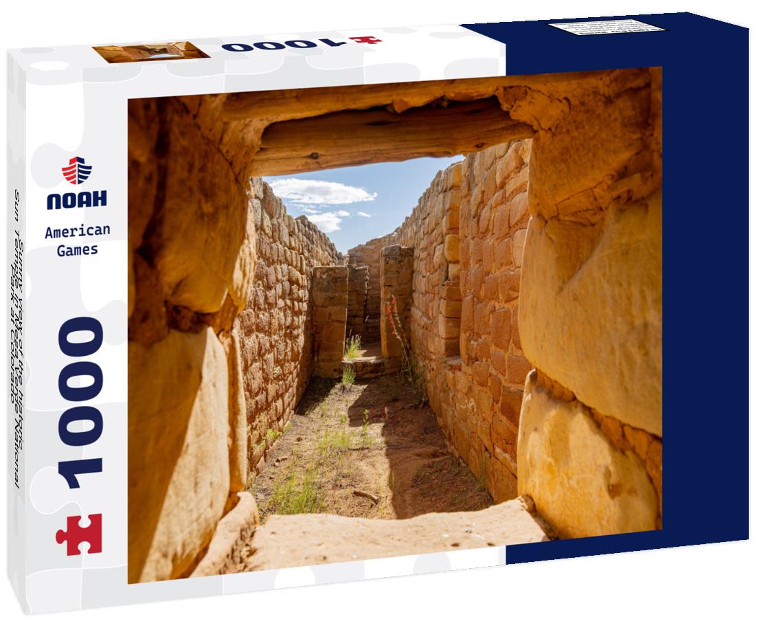 Noah Jigsaw Puzzle Sunny view of the historic Sun Temple in Mesa Verde National Park at Colorado 1000 Pieces