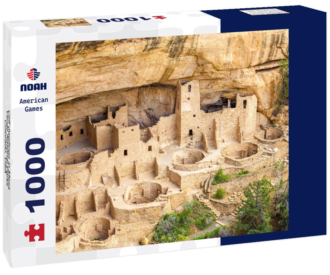 Noah Jigsaw Puzzle Cliff dwellings in Mesa Verde National Parks, Colorado, USA 1000 Pieces