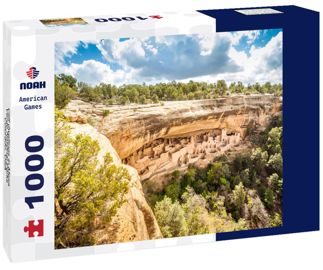 Noah Jigsaw Puzzle Cliff dwellings in Mesa Verde National Parks, Colorado, USA 1000 Pieces