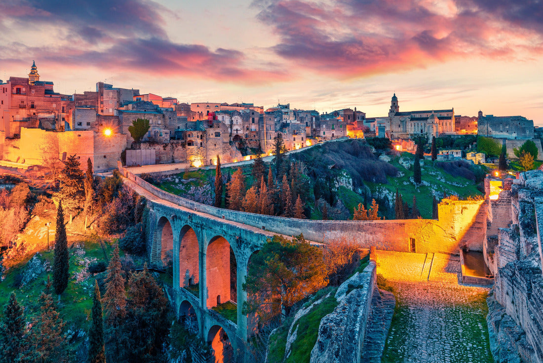 Incredible beginning of spring on Gravina in Puglia. Wonderful morning landscape of Puglia, Italy 2000pc Puzzle