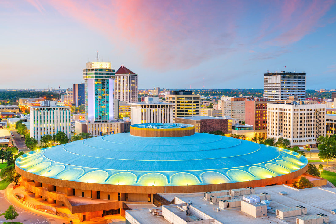 Wichita, Kansas, USA City skyline in the city center at sunset 2000pc Puzzle
