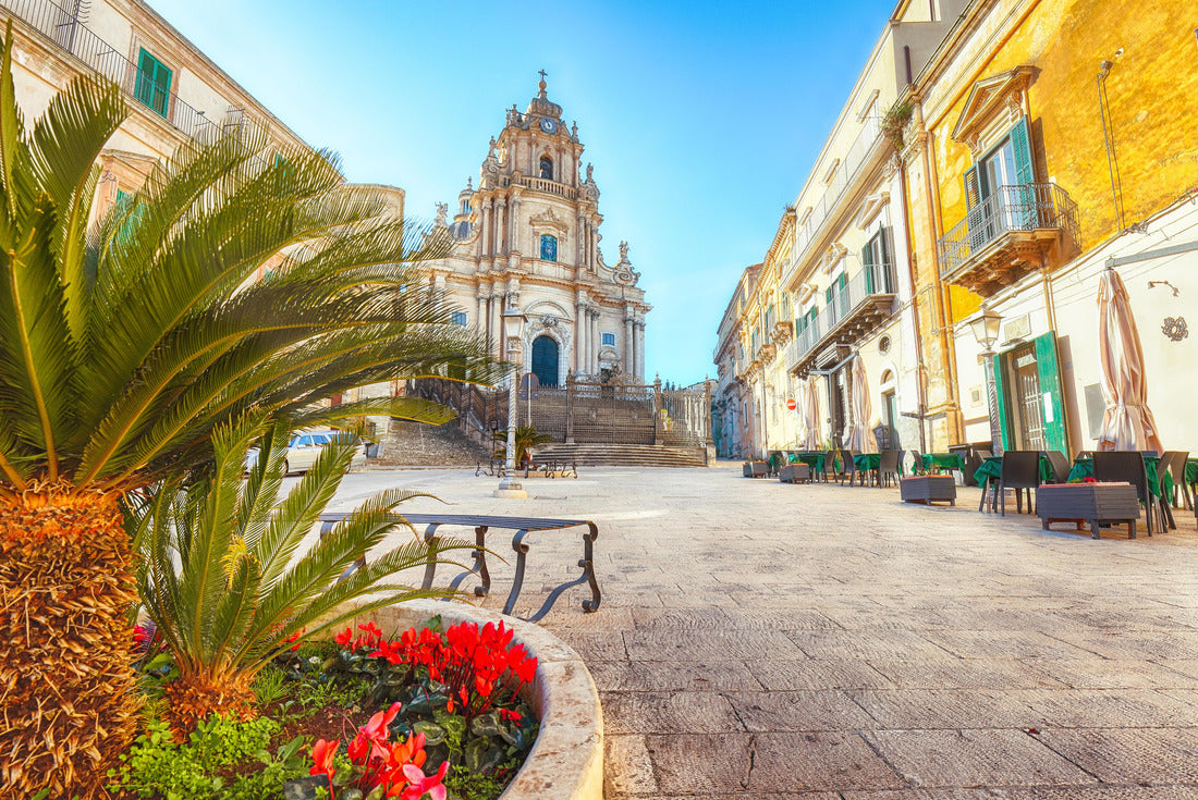 The baroque cathedral of Saint George of Modica and Duomo square. Historic center built in the late baroque style. Ragusa, Sicily, Italy 2000pc Puzzle