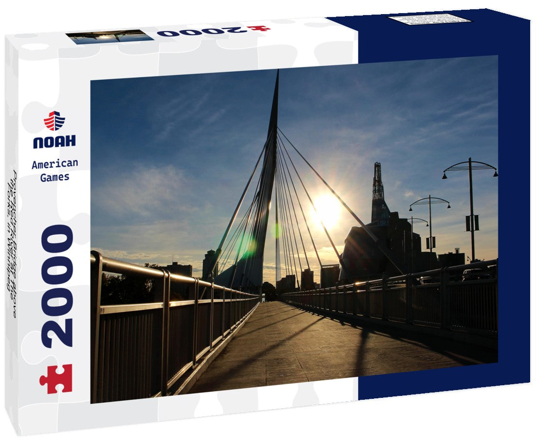 Provencher Bridge above the Red River at The Forks, in Winnipeg, Manitoba, Canada 2000pc Puzzle