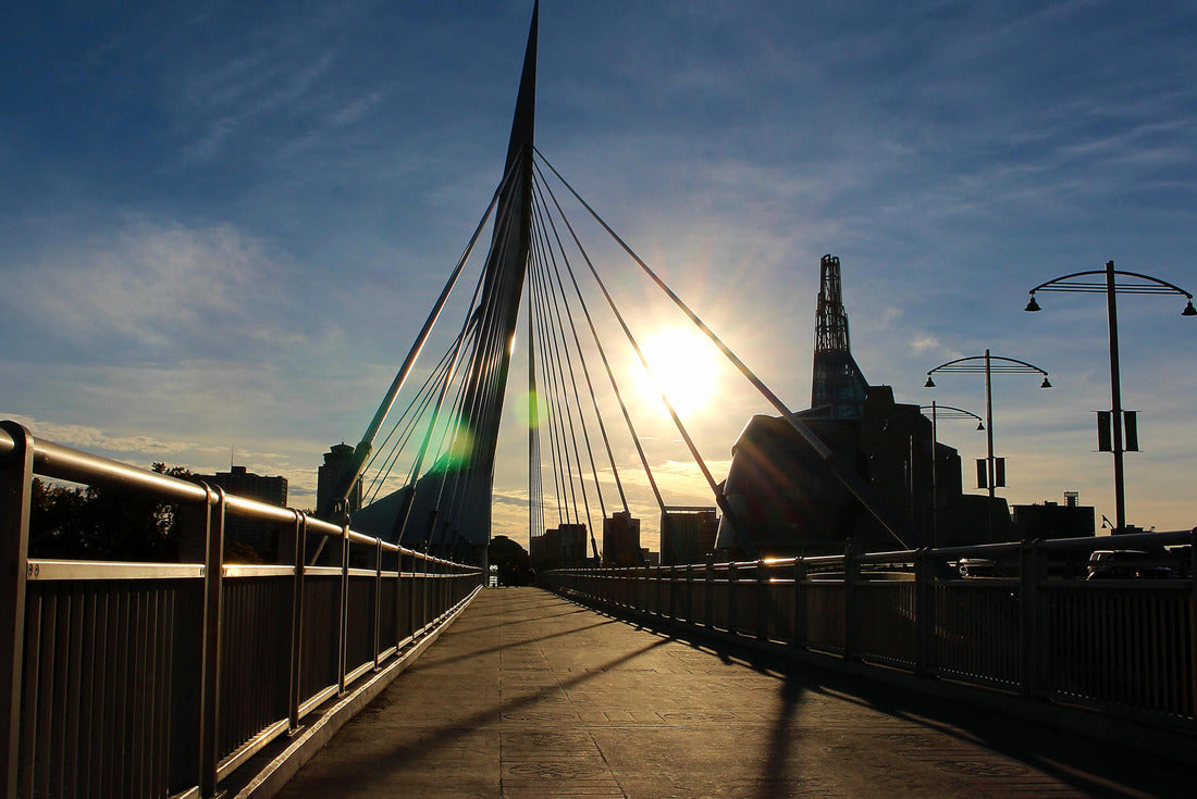 Provencher Bridge above the Red River at The Forks, in Winnipeg, Manitoba, Canada 2000pc Puzzle