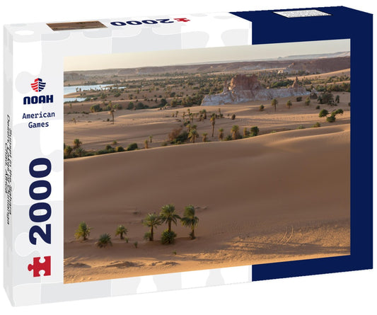 Noah Jigsaw Puzzle Sunset in the Sahara Desert, Lakes of Ounianga, Chad, Africa 2000 pieces