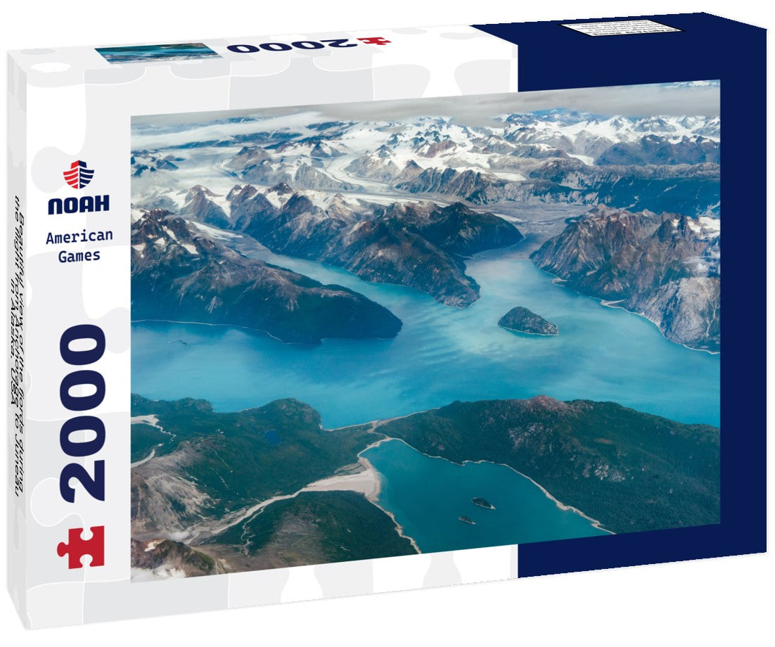 Beautiful view of the fjords during the flight from Anchorage to Juneau in Alaska, USA 2000pc Puzzle