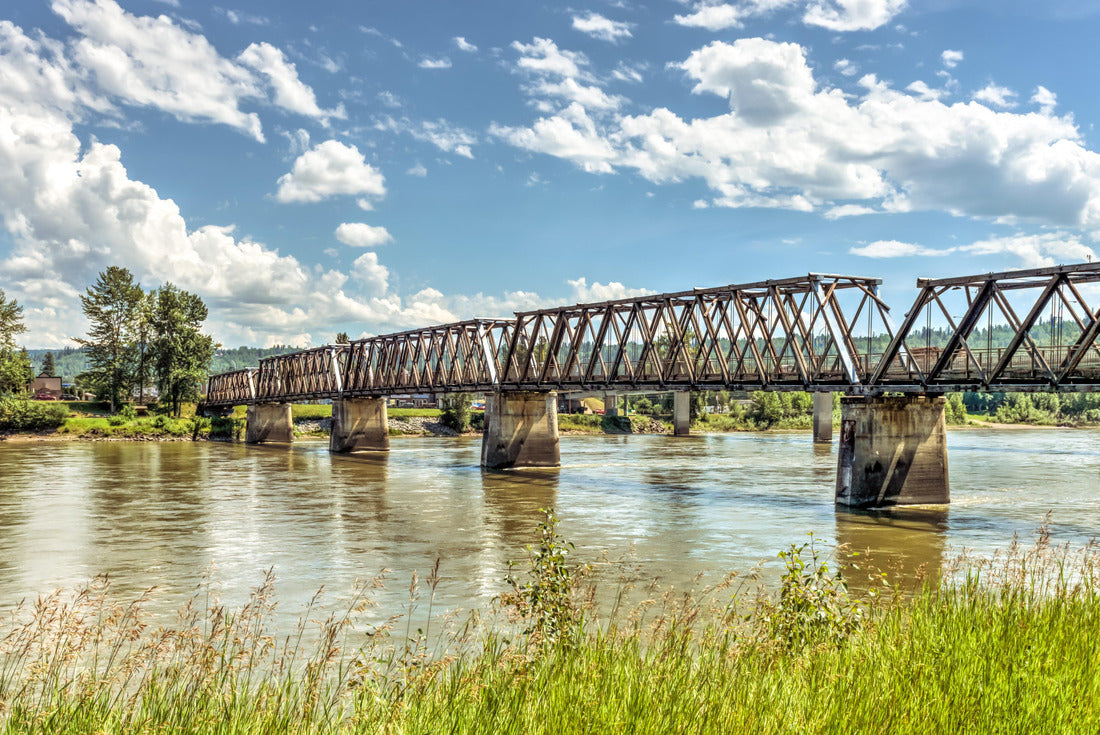The historic Fraser river Bridge in Quesnel BC, Canada 2000pc Puzzle