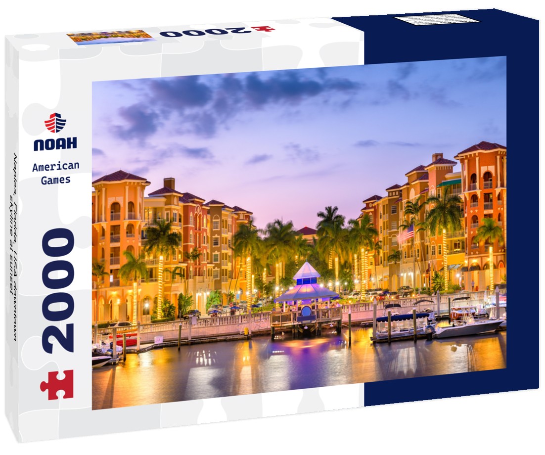 Naples, Florida, USA downtown skyline at sunset 2000pc Puzzle